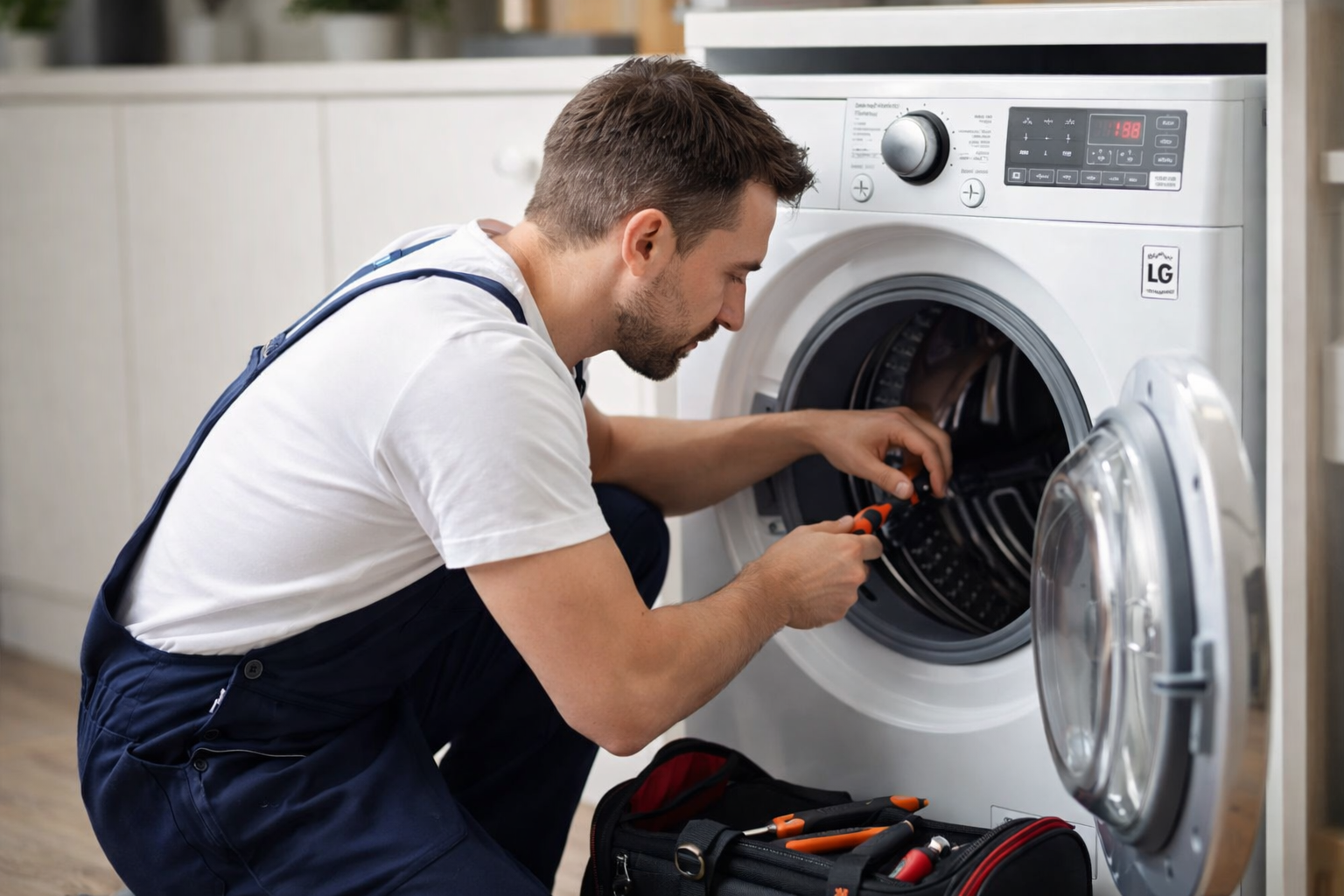 إصلاح الغسالات LG – حلول احترافية تحافظ على جهازك
